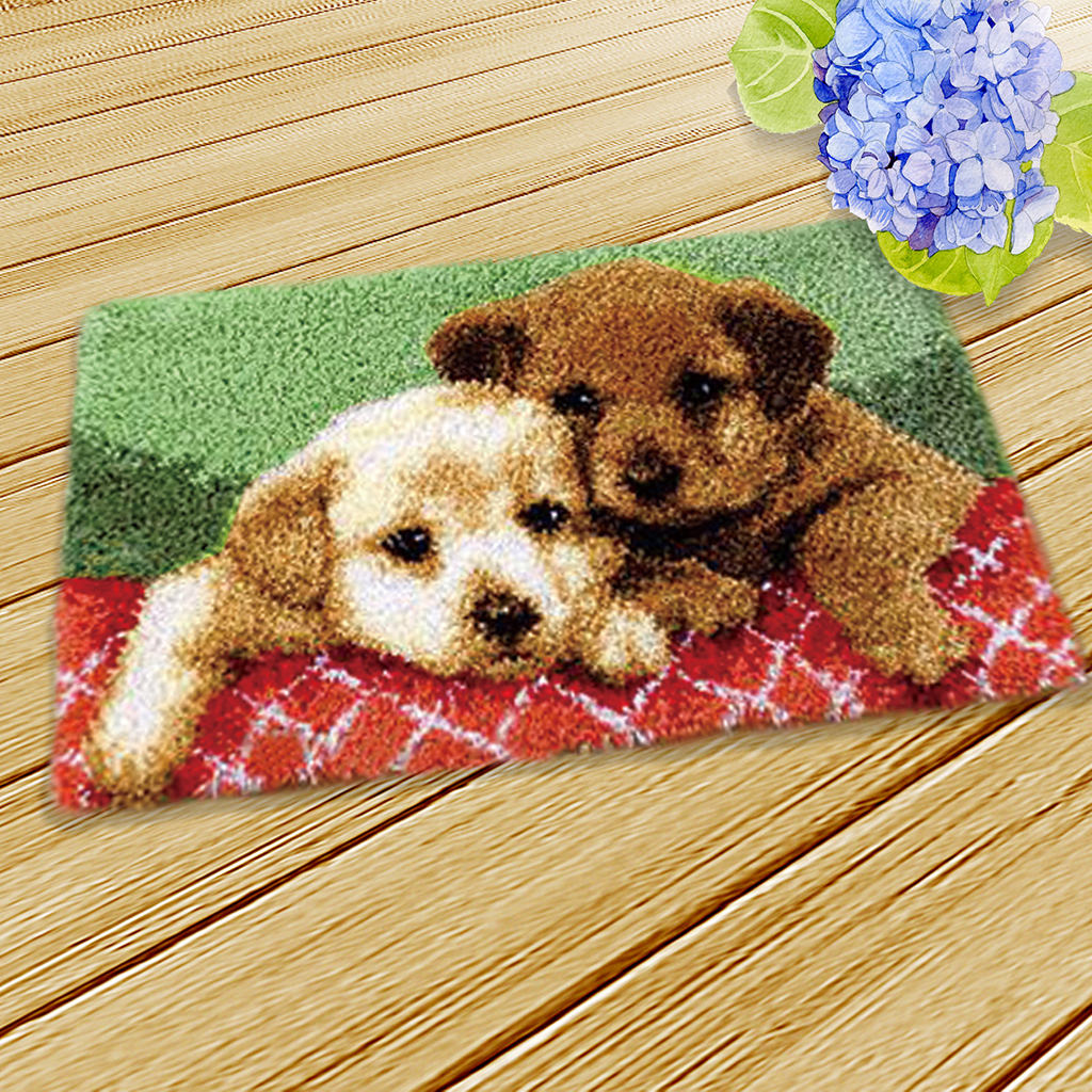 Embroidery Lady Bug - Latch Hook Rug Making Kits for
