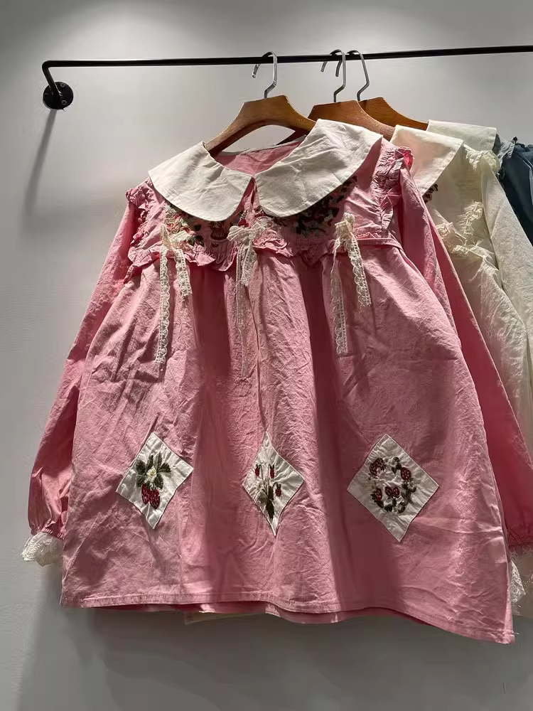 Embroidery Patches - Bust 118cm Mori kei sweet peter