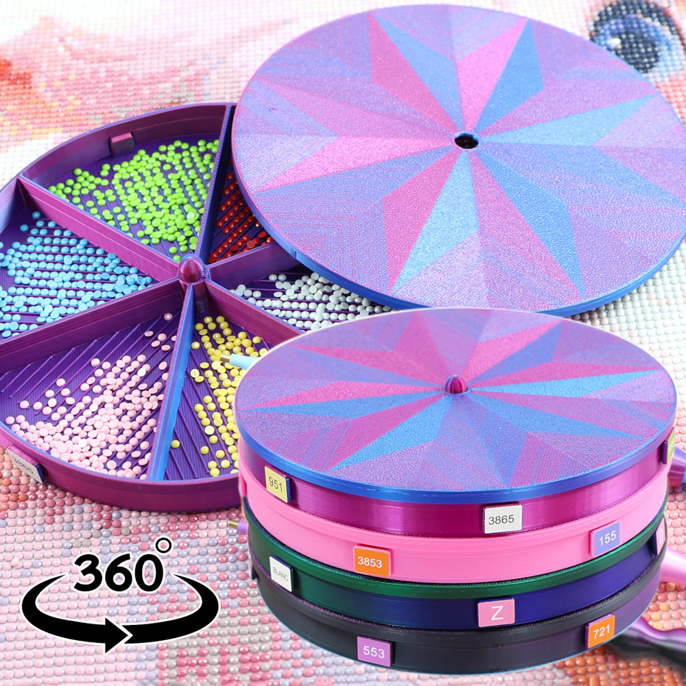 Embroidery Details - Diamond Painting Tray Storage Box, Stackable