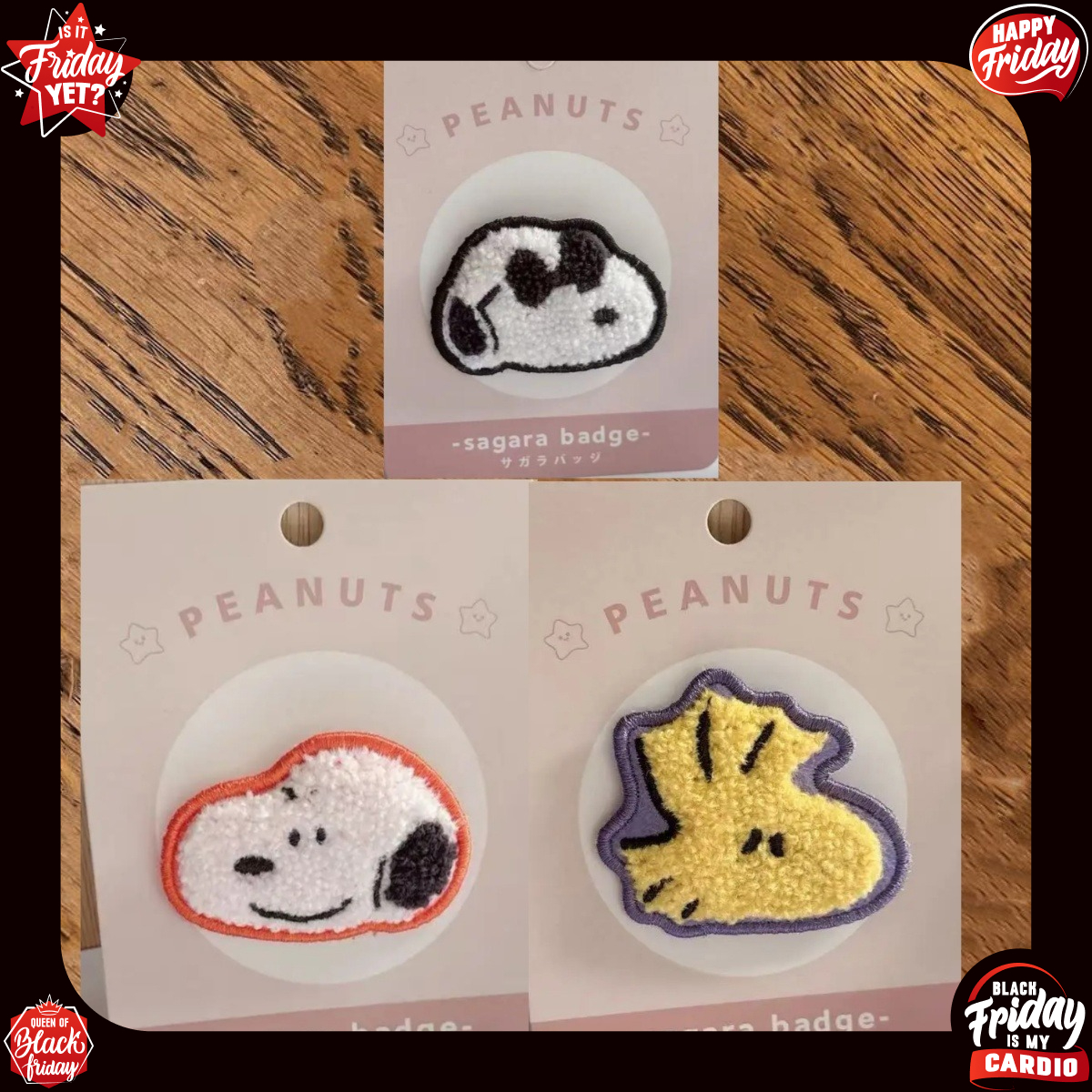 Embroidery Patches - Cute Snoopy Cartoon Embroidery Badge, Japanese