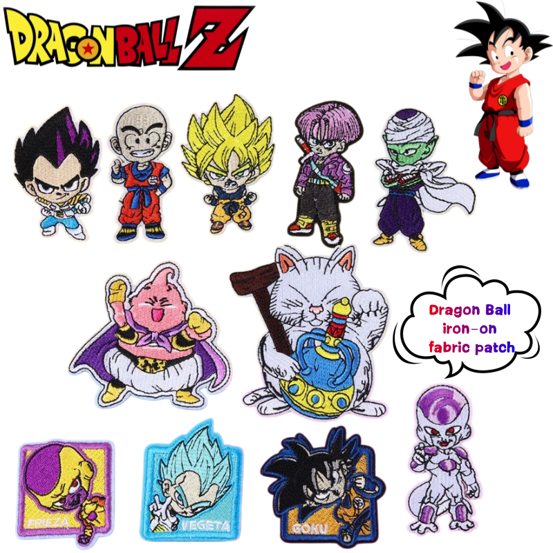 Embroidery Patches - New Dragon Ball Son Goku Vegeta