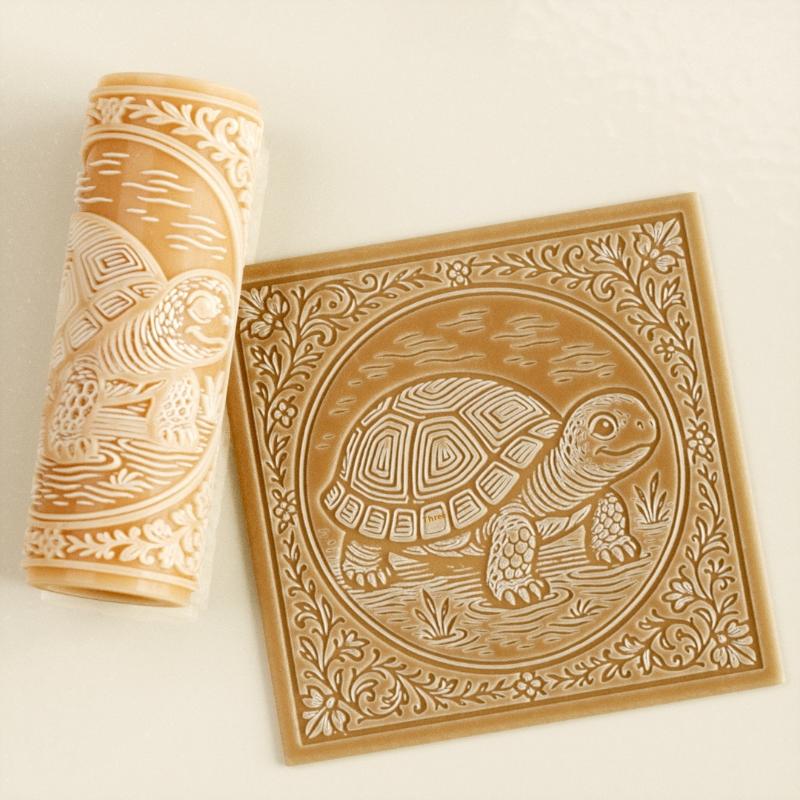 Flower Skull Clay Tile Roller  - Embroidery Texture のレビューと価格