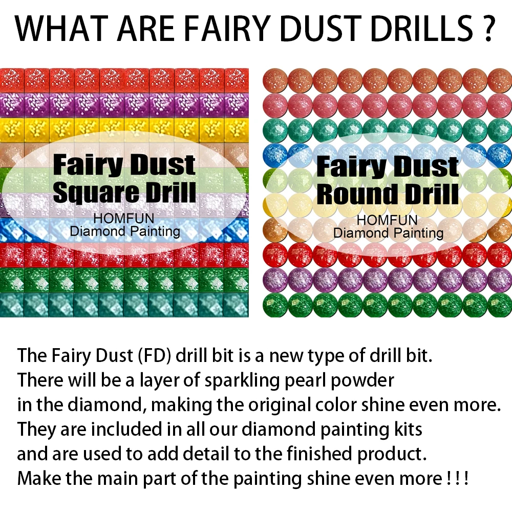 HOMFUN Fairy Dust AB Diamond P - Embroidery Lady Bug のレビューと価格