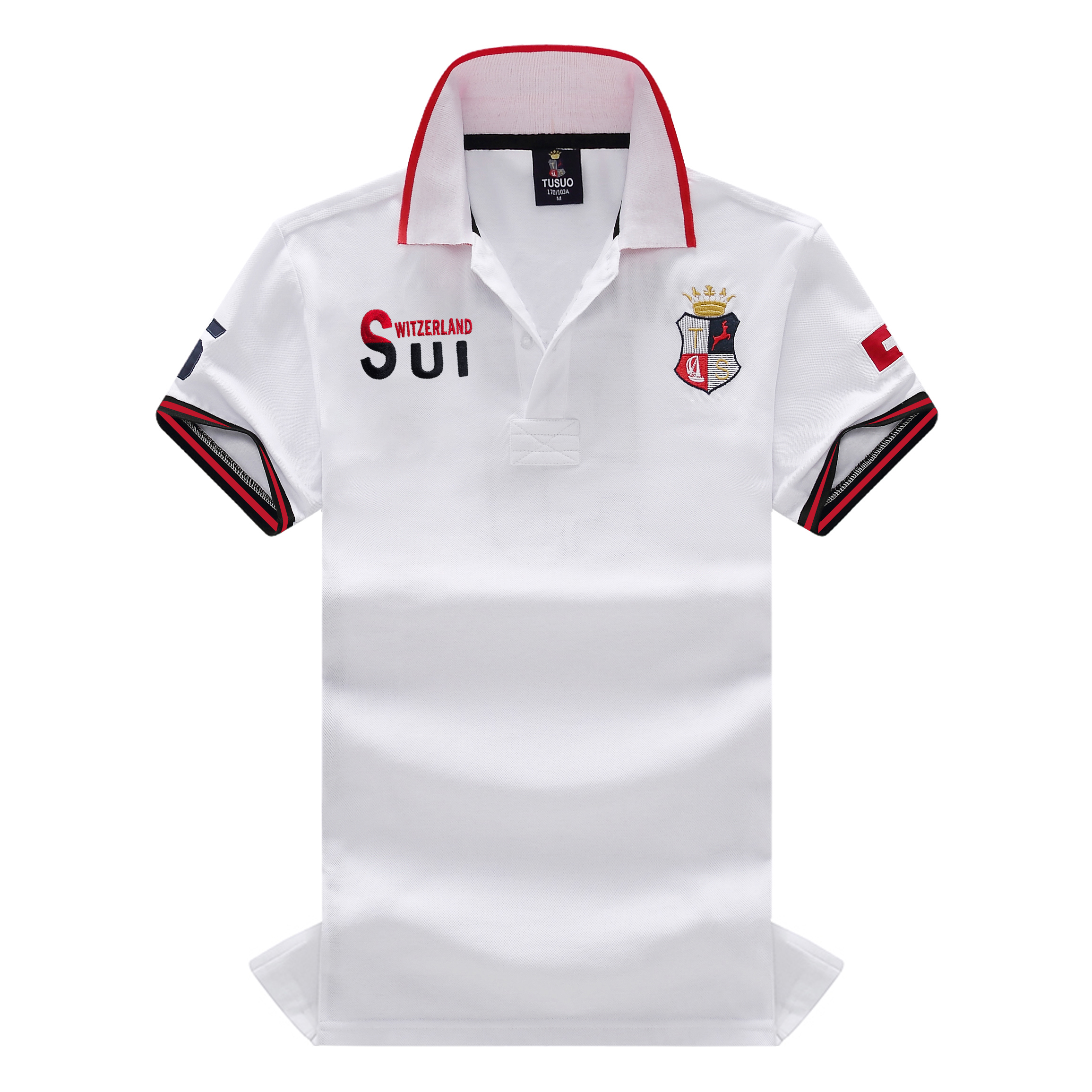 Men's Polo Shirt Classic Switz - Embroidery Cotton Shirt のレビューと価格