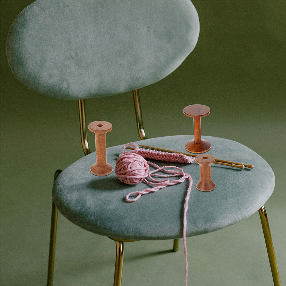 7Pcs Wooden Winding Spools Vin - Embroidery Yarns のレビューと価格
