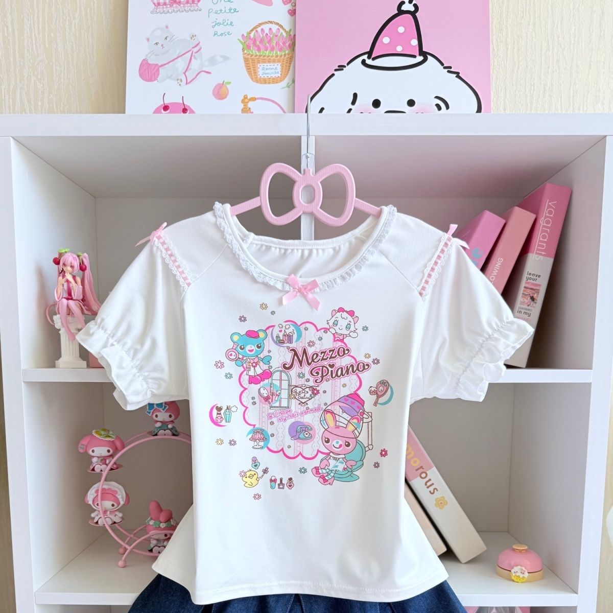 Japanese Sweet Skirt Sets Summ - Embroidery Cotton Shirt のレビューと価格