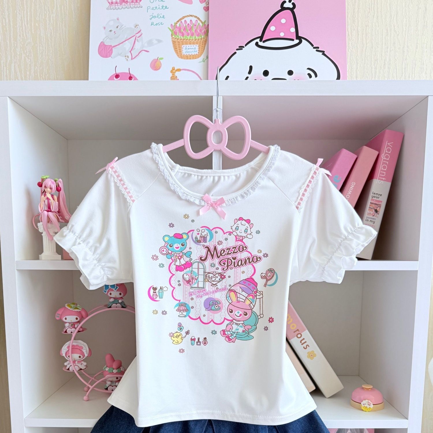Japanese Sweet Skirt Sets Summ - Embroidery Cotton Shirt のレビューと価格