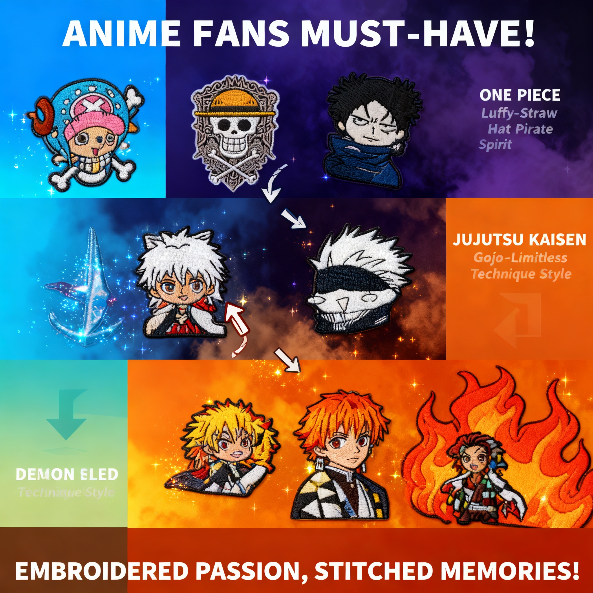 Anime Embroidery Patches for C - Embroidery Patches のレビューと価格