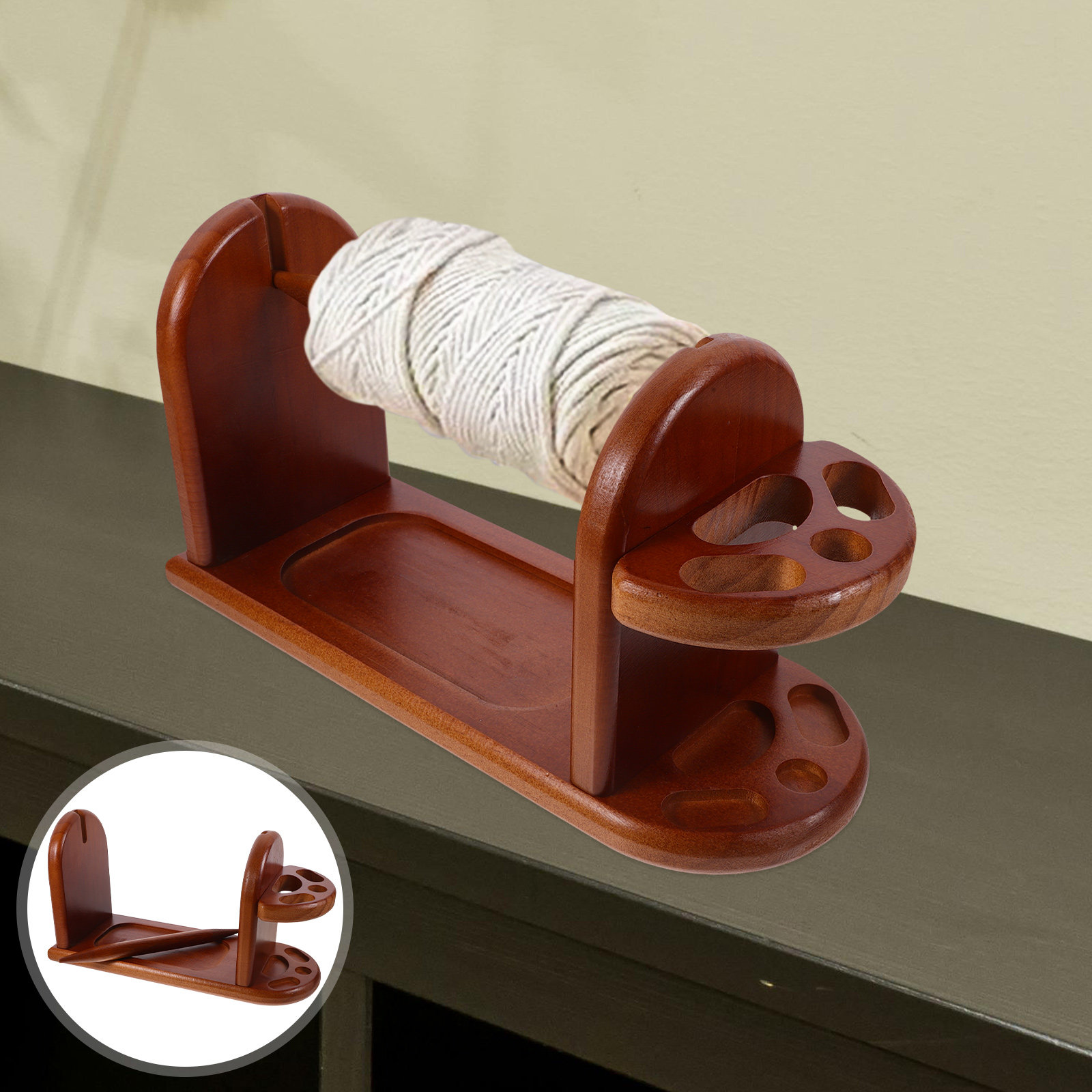 Sturdy Wooden Yarn Holder for  - Embroidery Yarns のレビューと価格