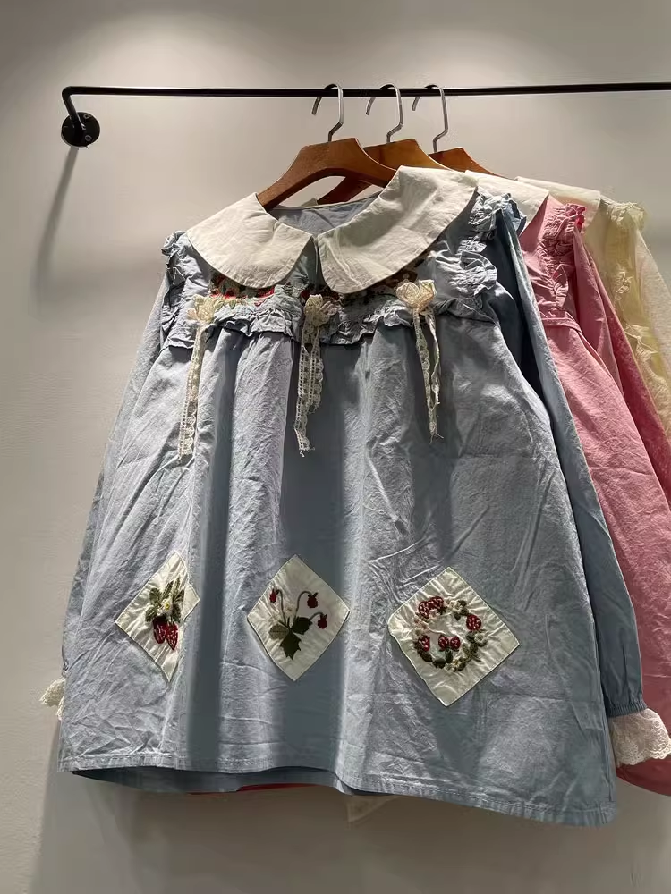 Bust 118cm Mori kei sweet pete - Embroidery Patches のレビューと価格