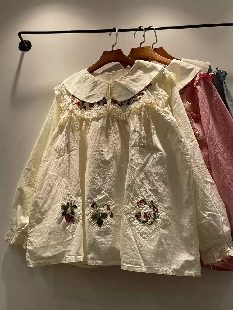 Bust 118cm Mori kei sweet pete - Embroidery Patches のレビューと価格