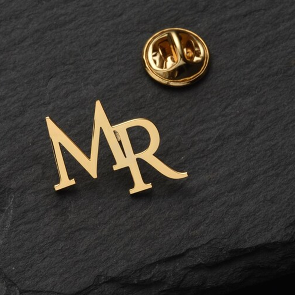 Custom Initials Brooch for Men - Embroidery Name のレビューと価格