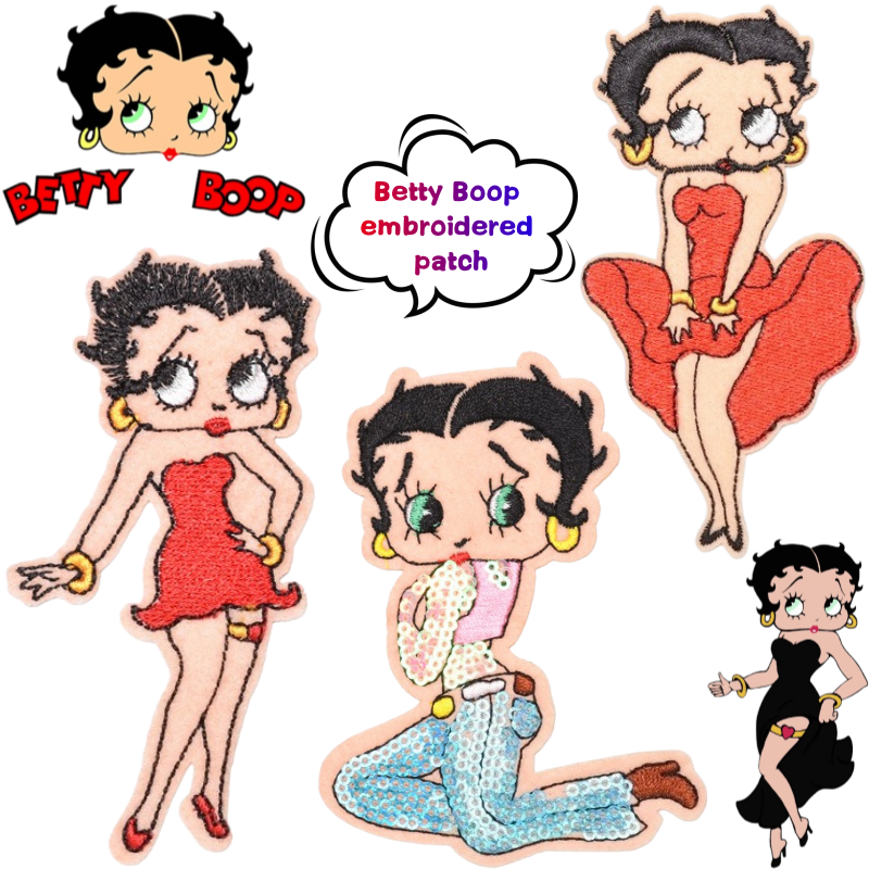 Betty Boop Patch High Color Va - Embroidery Patches のレビューと価格