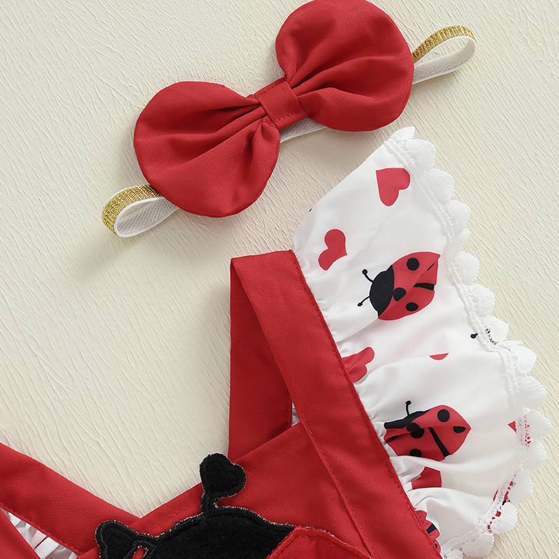0-18M Newborn Baby Girls Cute  - Embroidery Lady Bug のレビューと価格