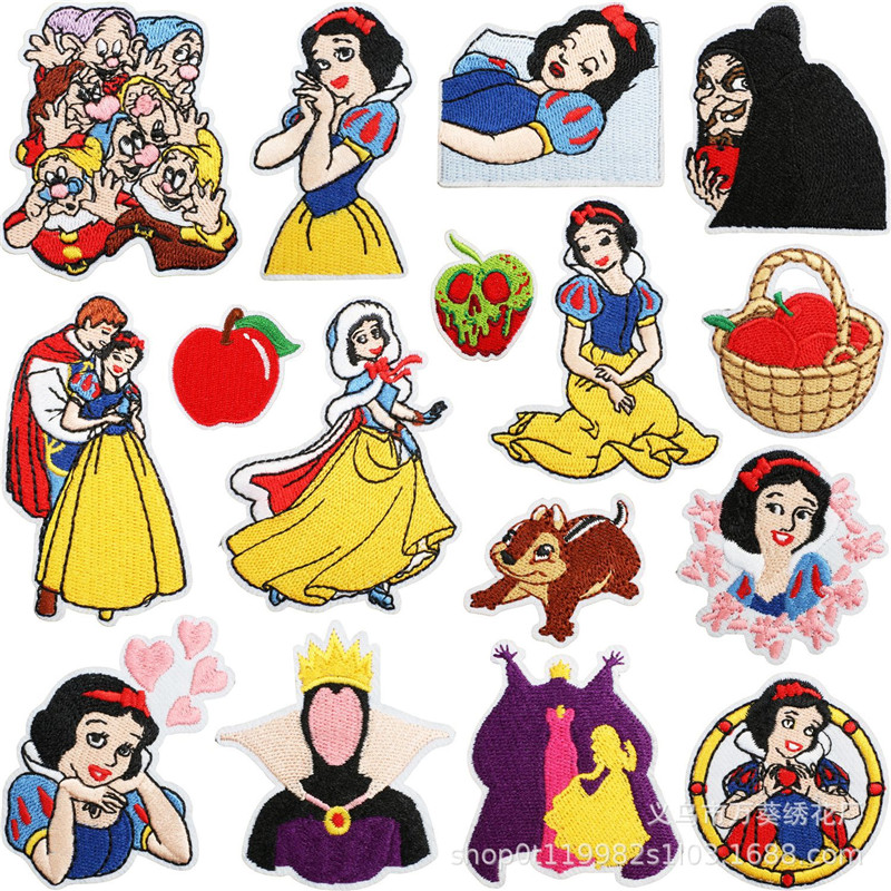 15pcs Snow Princess Embroidery - Embroidery Patches のレビューと価格