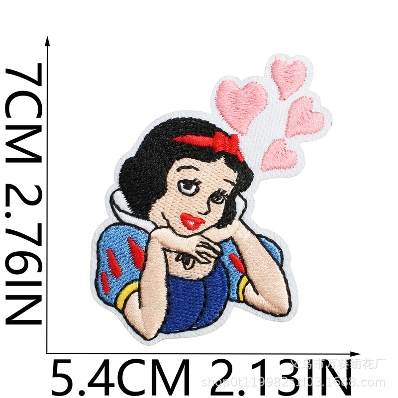 15pcs Snow Princess Embroidery - Embroidery Patches のレビューと価格