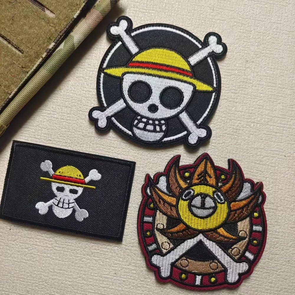 One Piece Badg Cartoon sleeve  - Embroidery Patches のレビューと価格