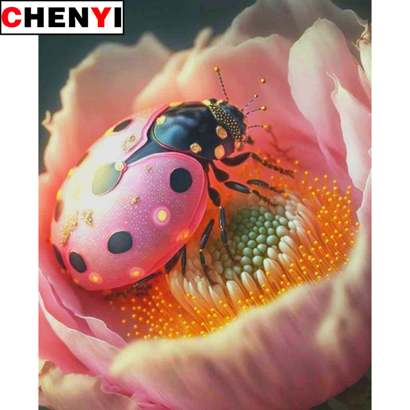 5D Diamond Painting Full Drill - Embroidery Lady Bug のレビューと価格