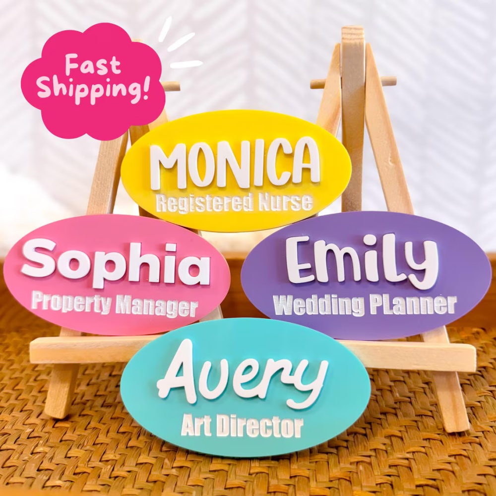 Custom Name Brooch Personalize - Embroidery Name のレビューと価格