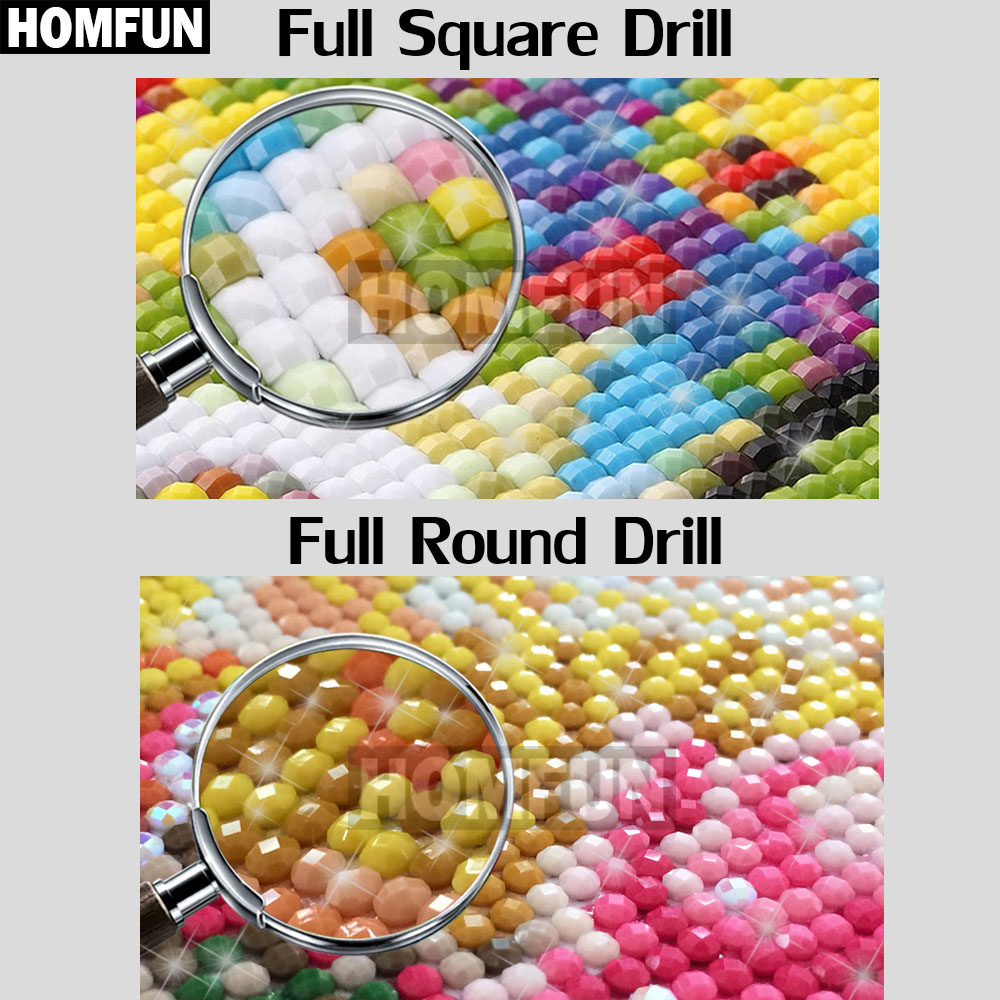 HOMFUN Art 5D Diy Diamond Pain - Embroidery Lady Bug のレビューと価格