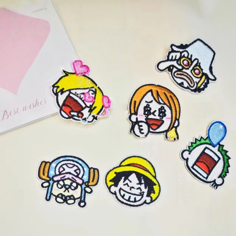 One Piece Straw Hat Crew Anime - Embroidery Patches のレビューと価格