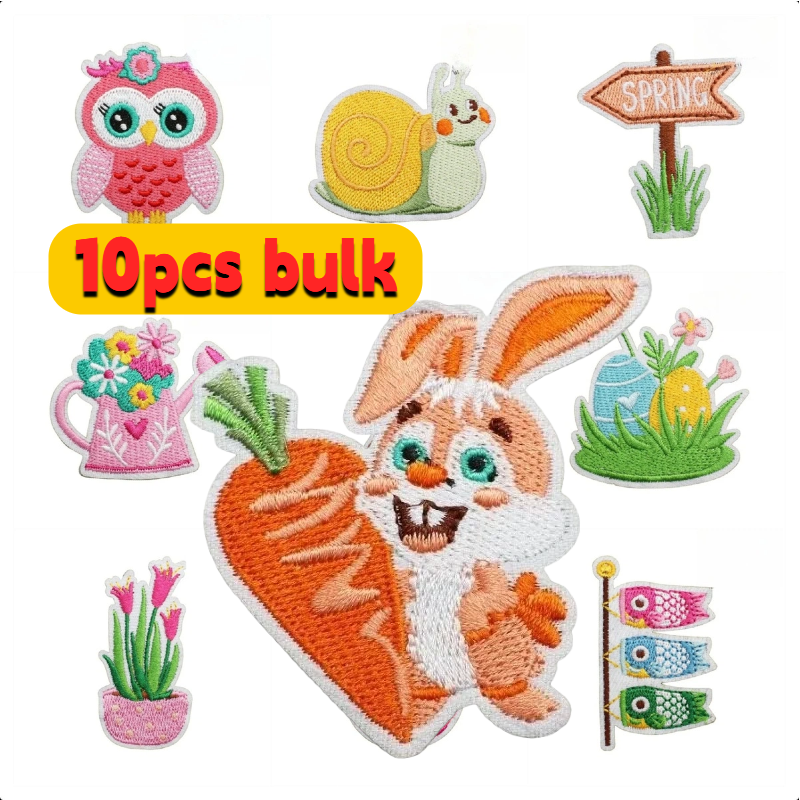10/20PCS Bulk Spring Theme Emb - Embroidery Lady Bug のレビューと価格