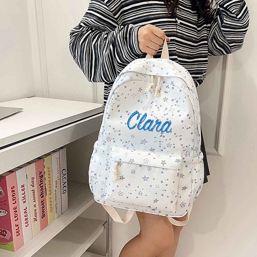 Large Capacity Women's Backpac - Embroidery Name Designs のレビューと価格