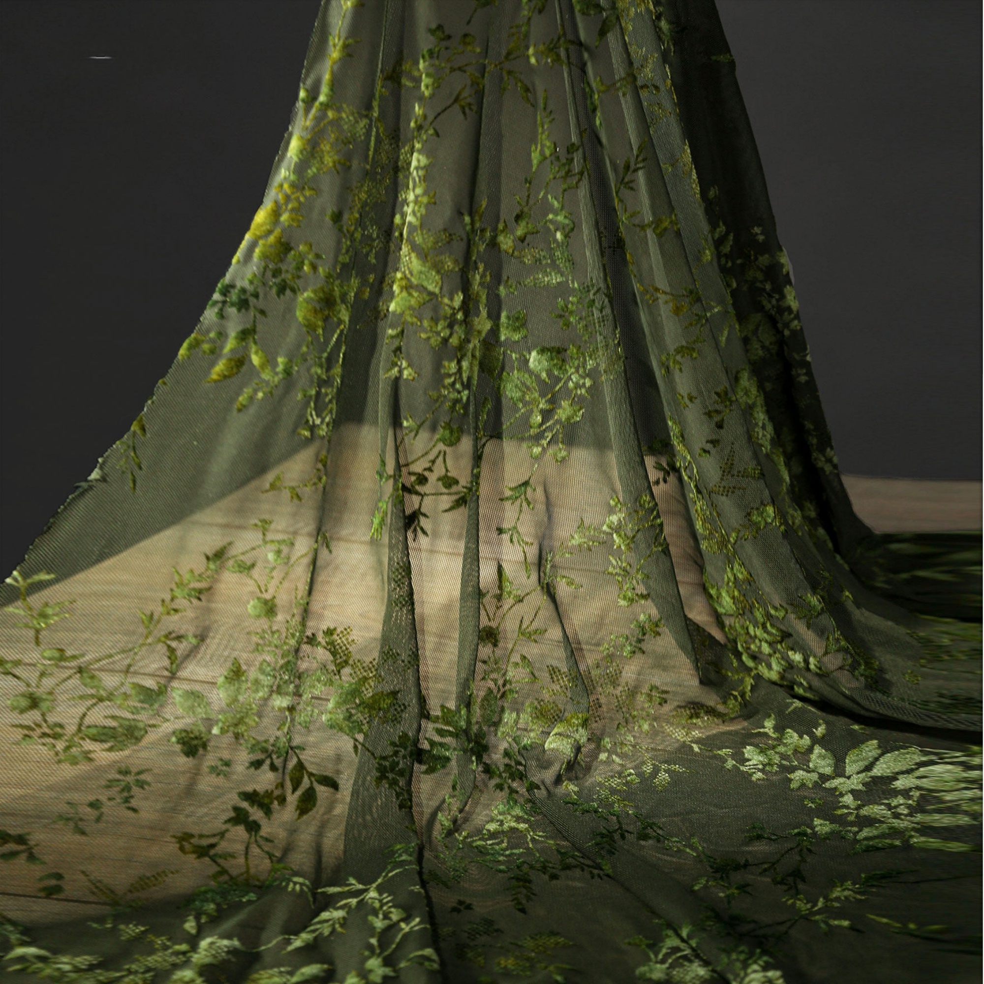 0.5Meter Green Velvet Flocking - Embroidery Texture のレビューと価格