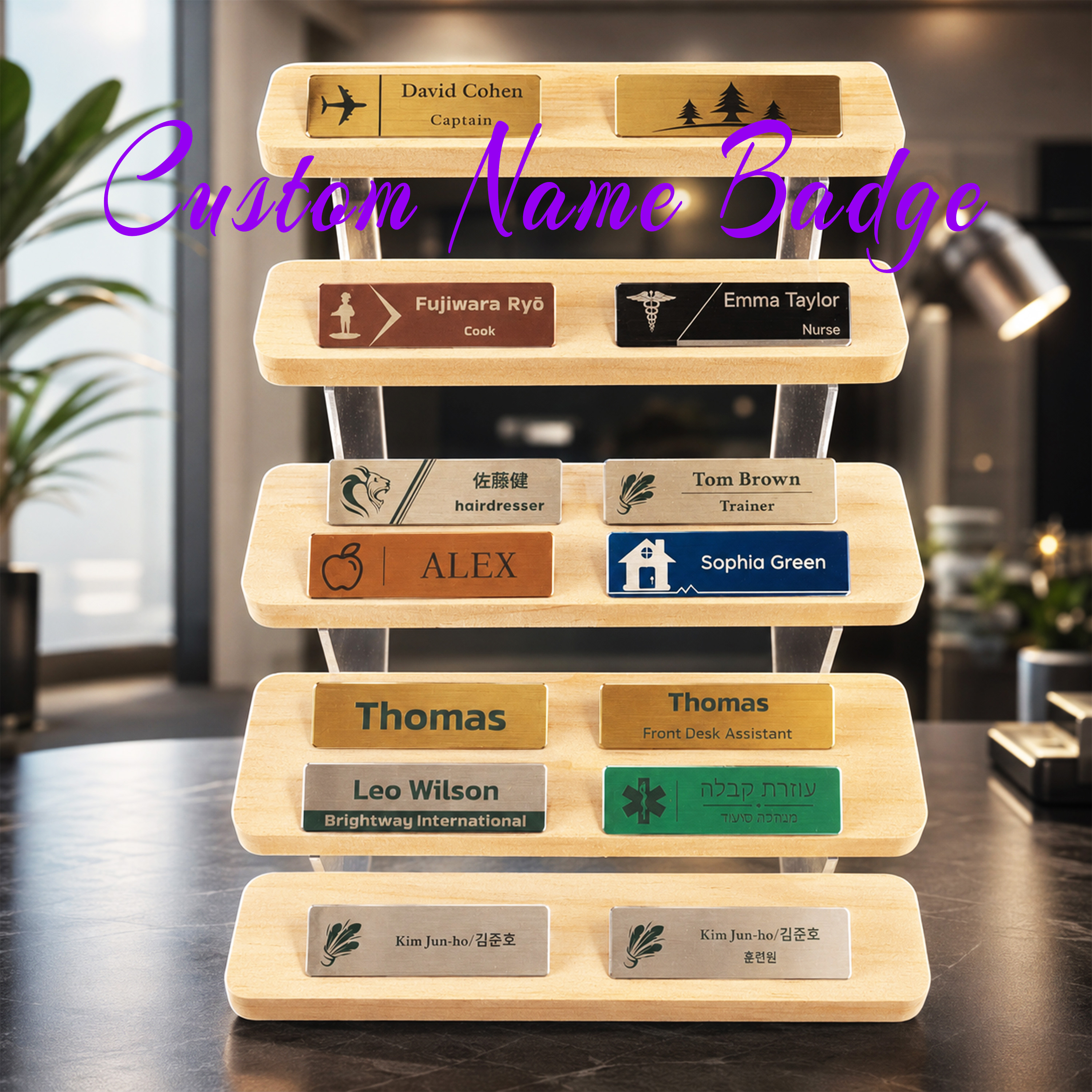 Engraved Personalized Name Tag - Embroidery Name のレビューと価格