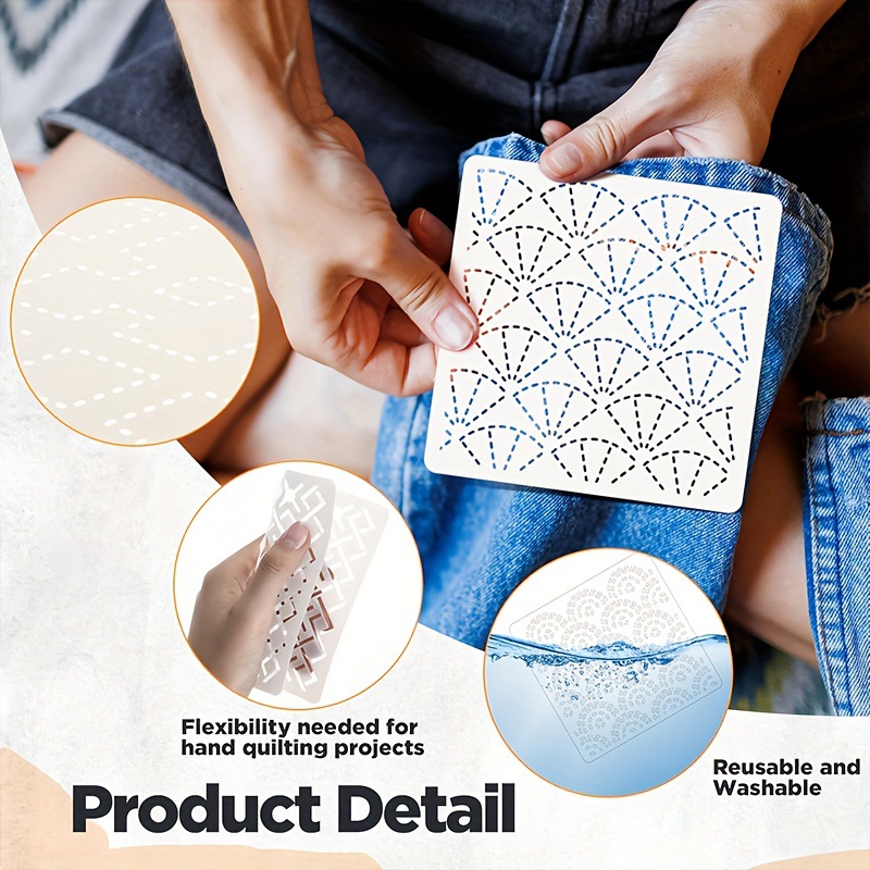 30Pcs Embroidery Templates DIY - Embroidery Yarns のレビューと価格