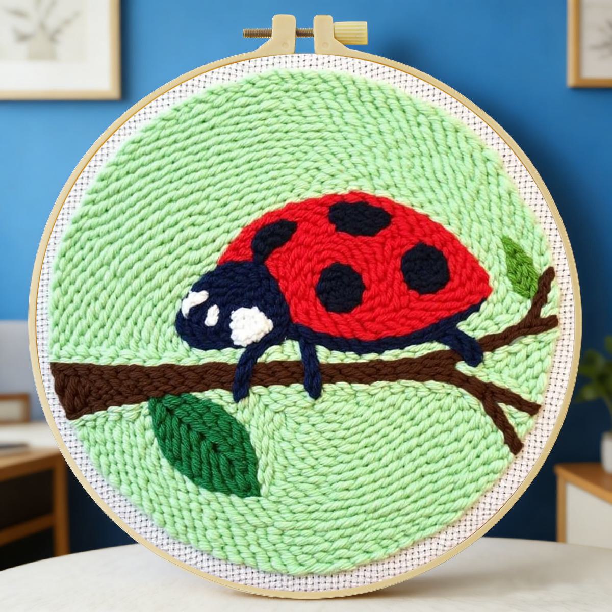 20X20CM/7.87inch Insect - Seve - Embroidery Lady Bug のレビューと価格