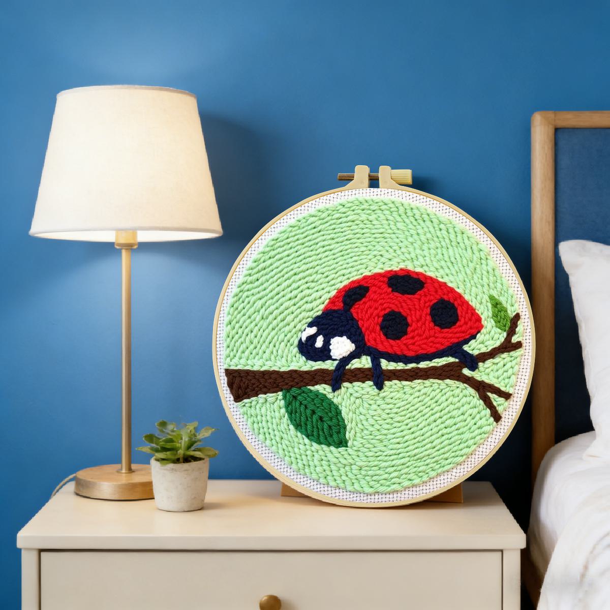 20X20CM/7.87inch Insect - Seve - Embroidery Lady Bug のレビューと価格