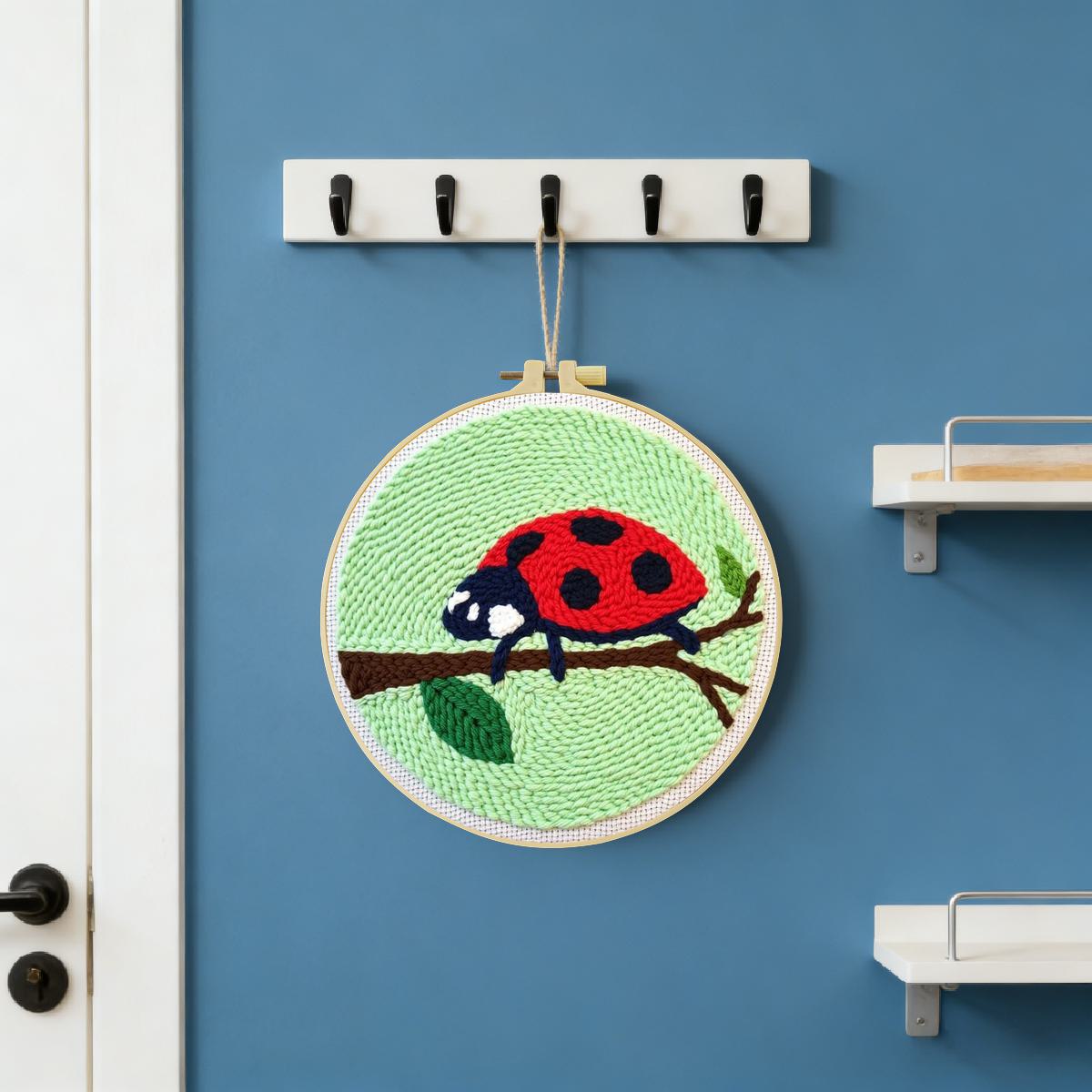 20X20CM/7.87inch Insect - Seve - Embroidery Lady Bug のレビューと価格