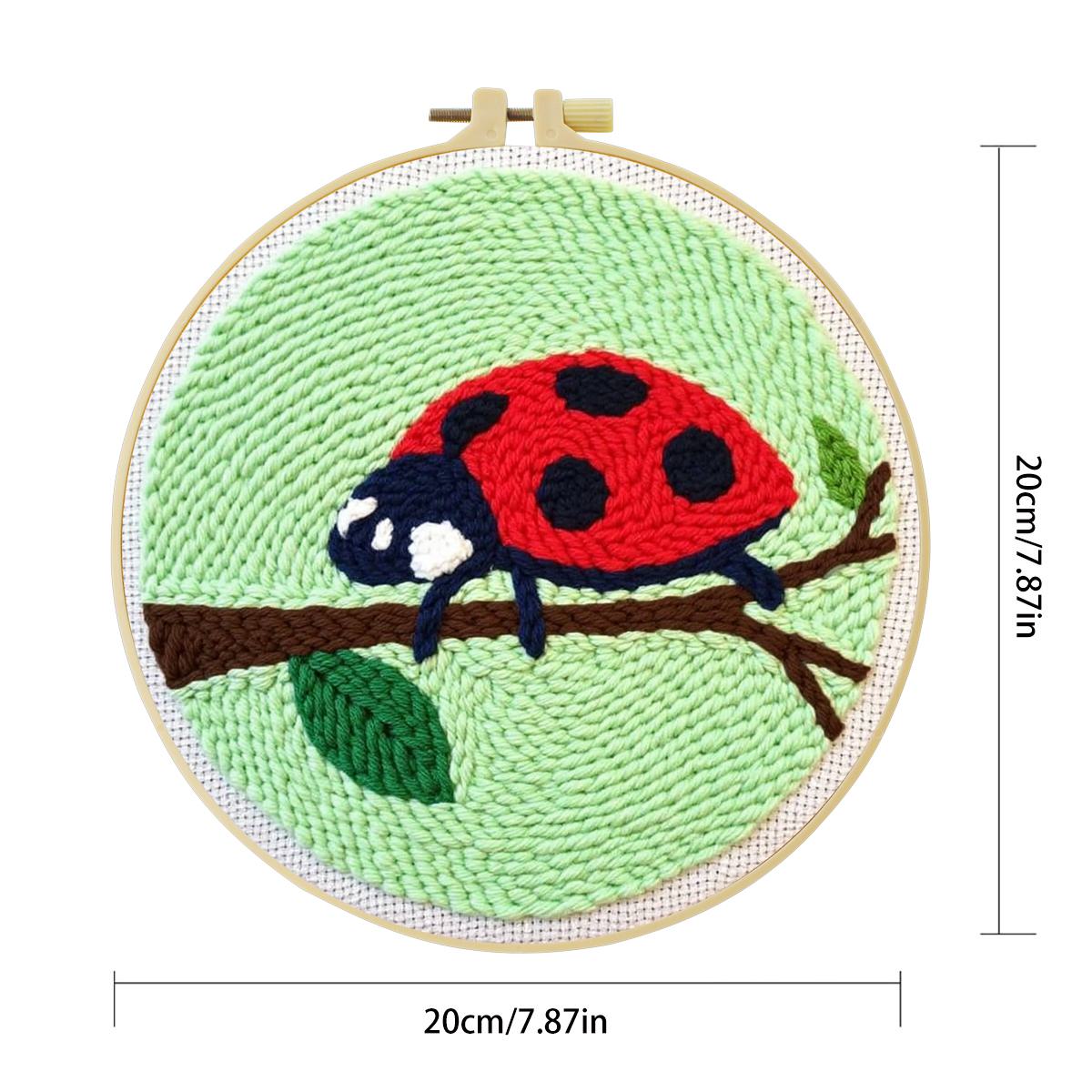 20X20CM/7.87inch Insect - Seve - Embroidery Lady Bug のレビューと価格