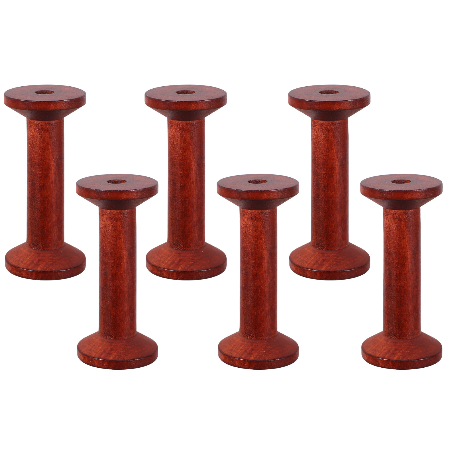 6Pcs Wooden Empty Spools for C - Embroidery Yarns のレビューと価格