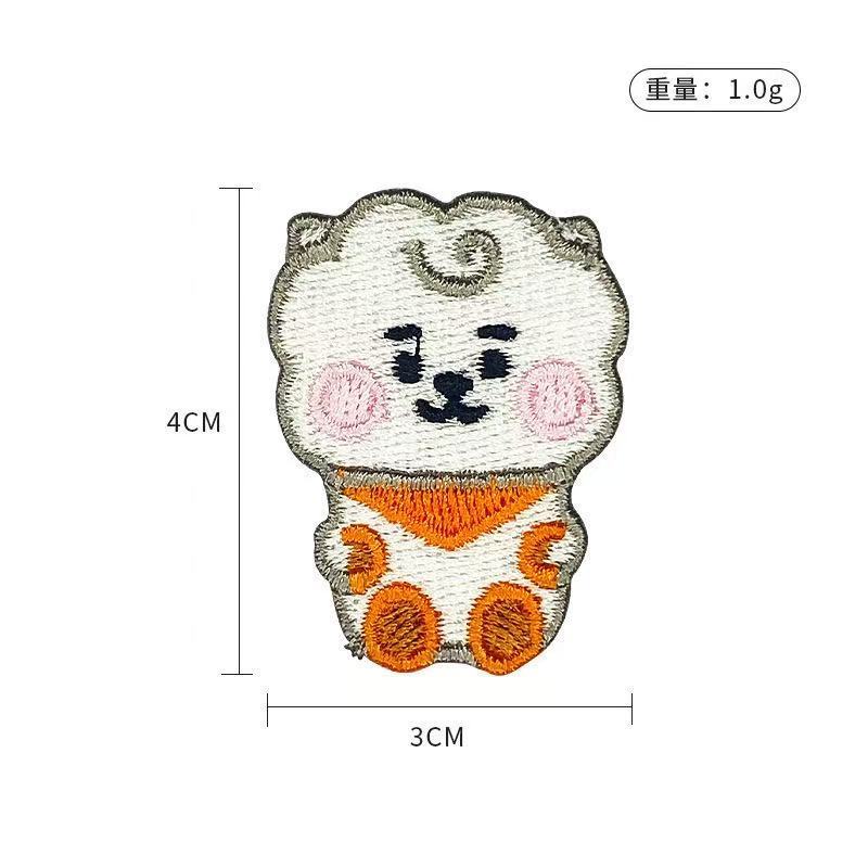 BT21 cartoon cute embroidered  - Embroidery Patches のレビューと価格