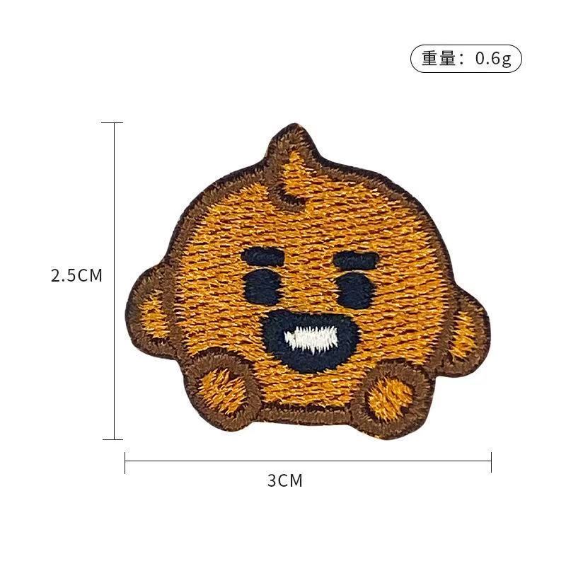 BT21 cartoon cute embroidered  - Embroidery Patches のレビューと価格