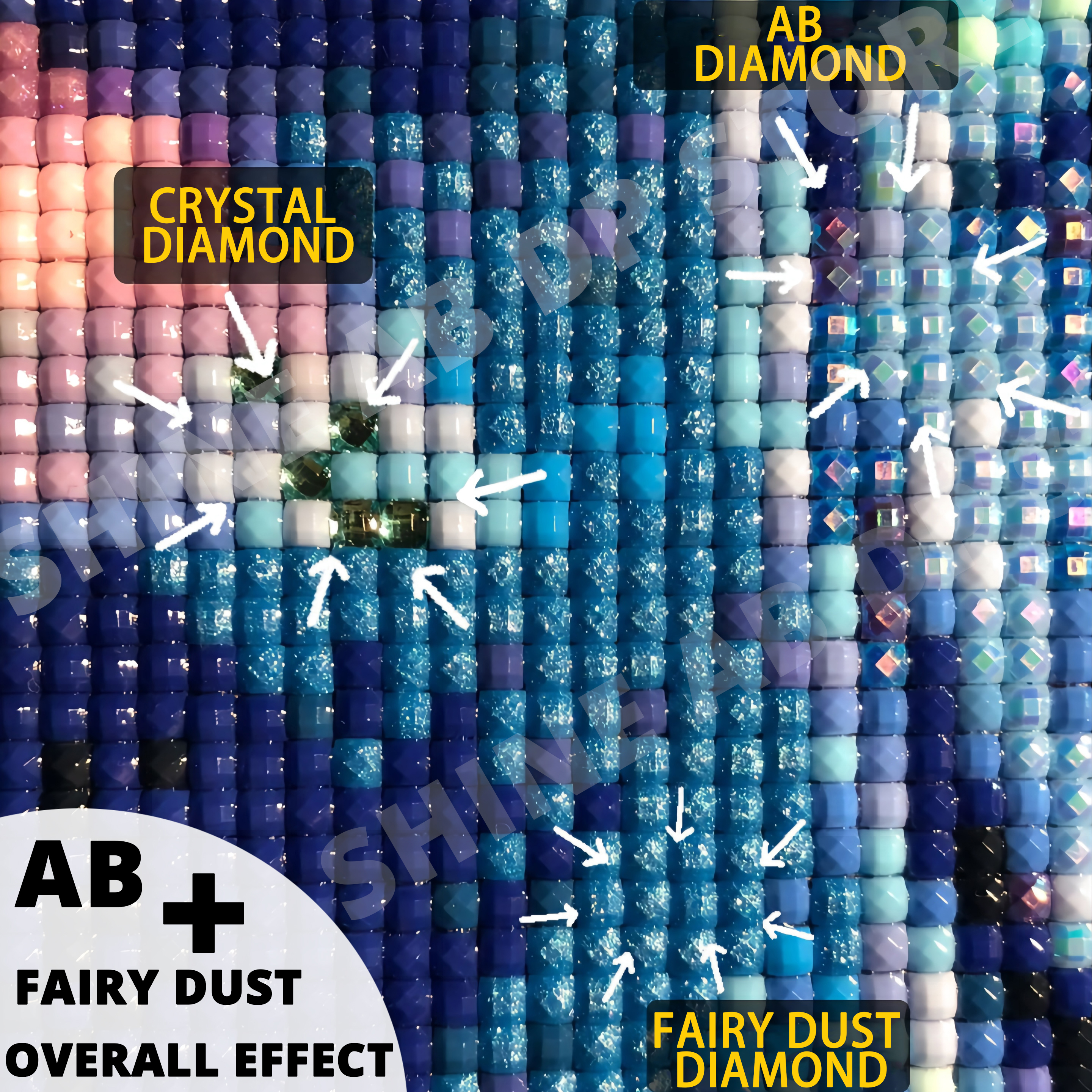 Resin AB Fairy Dust Diamond Em - Embroidery Lady Bug のレビューと価格