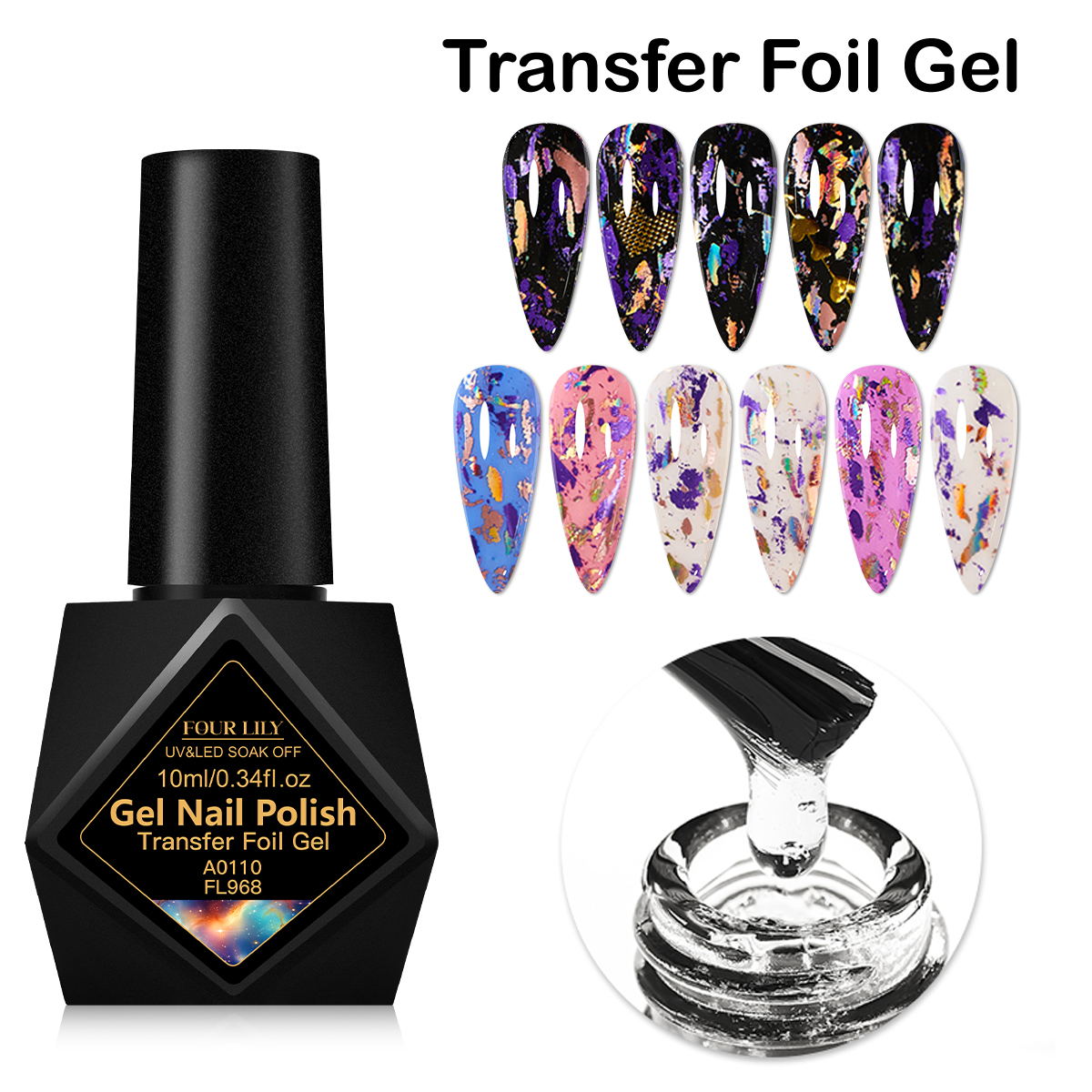 10ml Transfer Foil Nail Gel Po - Transfer Paper Carbon のレビューと価格
