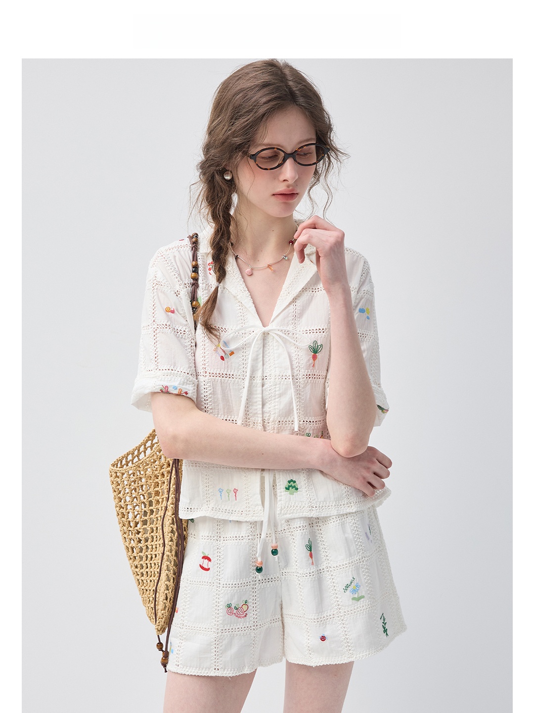 Vega Chang Pure Cotton Shirt S - Embroidery Cotton Shirt のレビューと価格