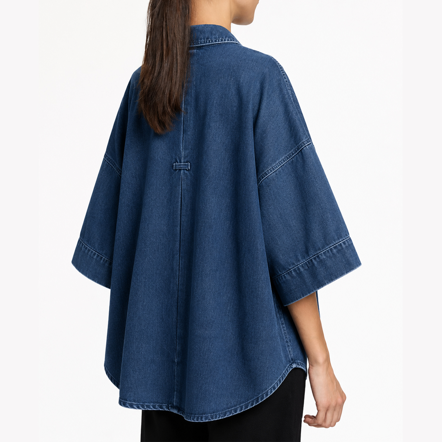 CH Letter Embroidered Solid Co - Embroidery Cotton Shirt のレビューと価格
