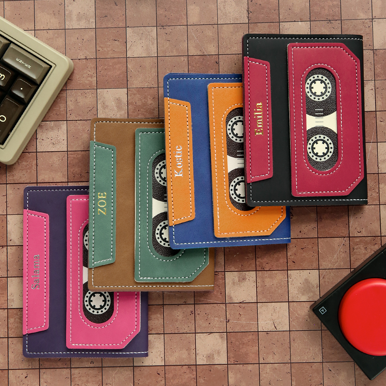 Custom Cassette Tape Passport  - Embroidery Name Designs のレビューと価格