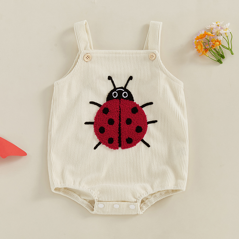 Summer Baby Romper Sleeveless  - Embroidery Lady Bug のレビューと価格