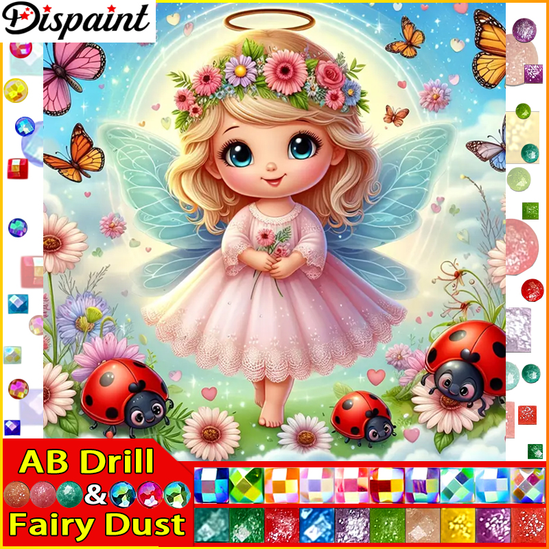 Dispaint Fairy Dust AB Full Di - Embroidery Lady Bug のレビューと価格