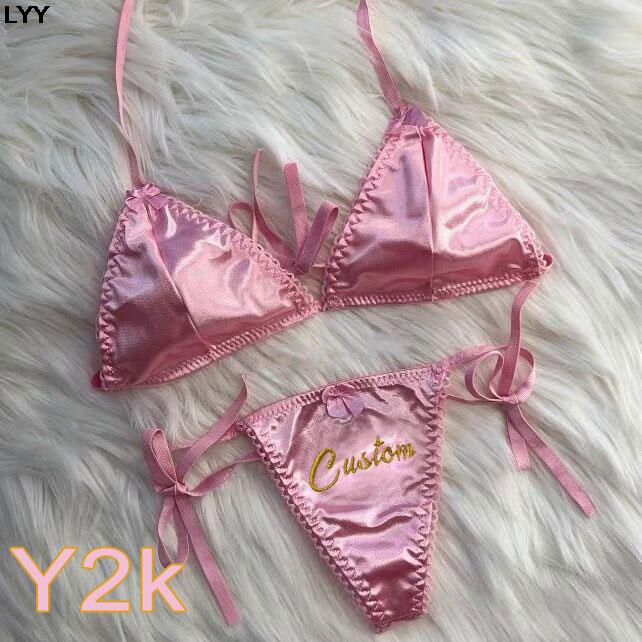 Custom Name Thongs Triangle Br - Embroidery Name のレビューと価格