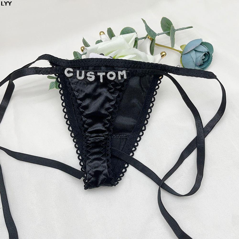 Custom Name Thongs Triangle Br - Embroidery Name のレビューと価格