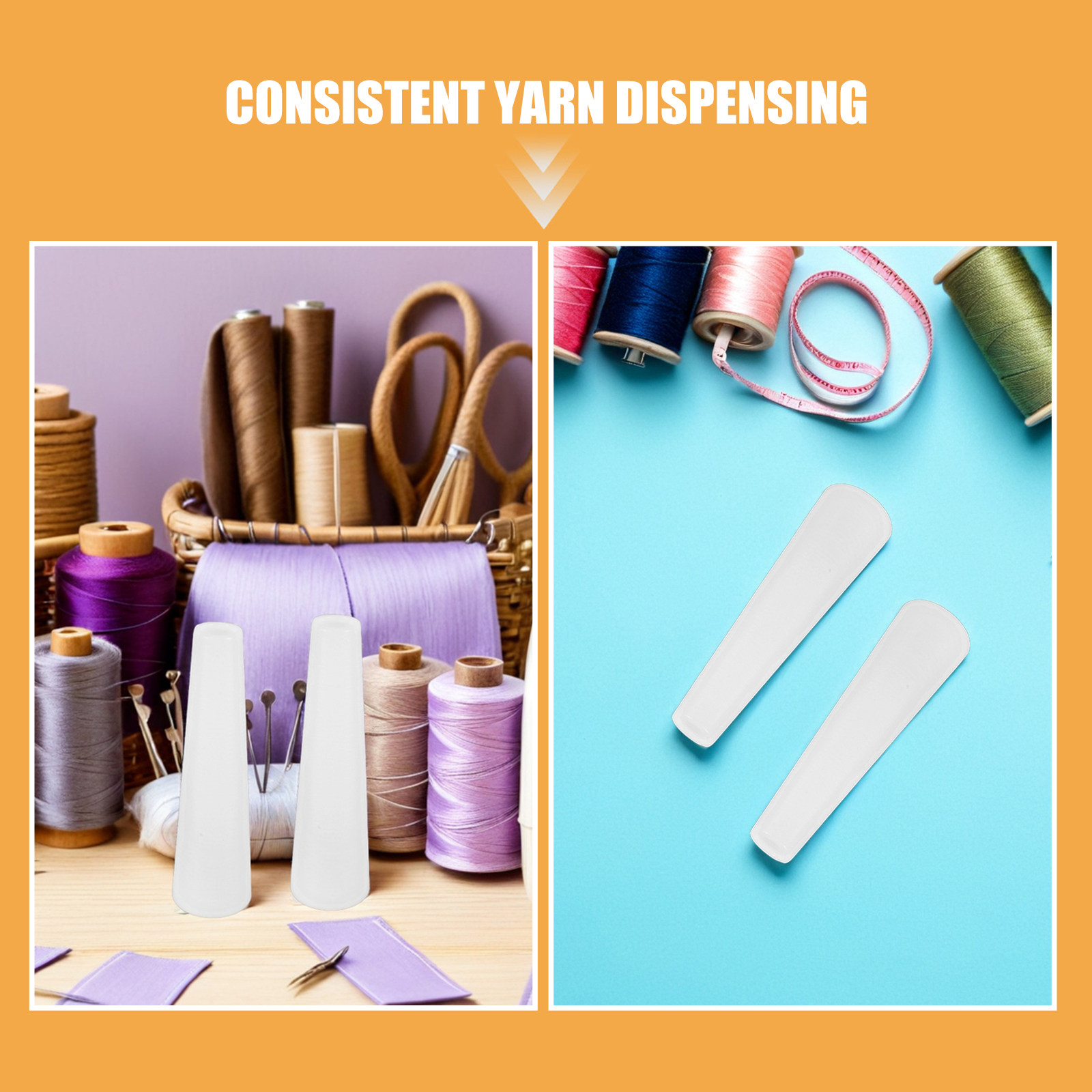 12Pcs Plastic Yarn Spools Cone - Embroidery Yarns のレビューと価格