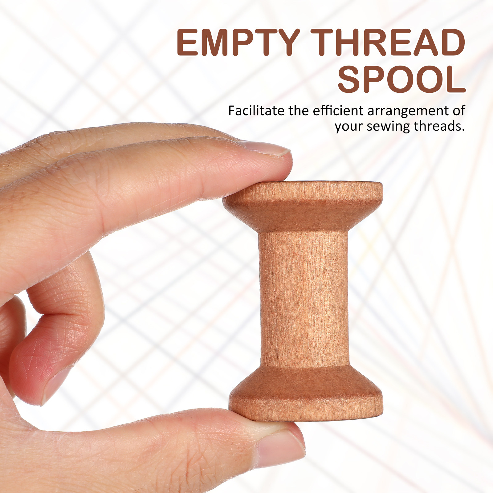 20Pcs Empty Wood Spools Thread - Embroidery Yarns のレビューと価格
