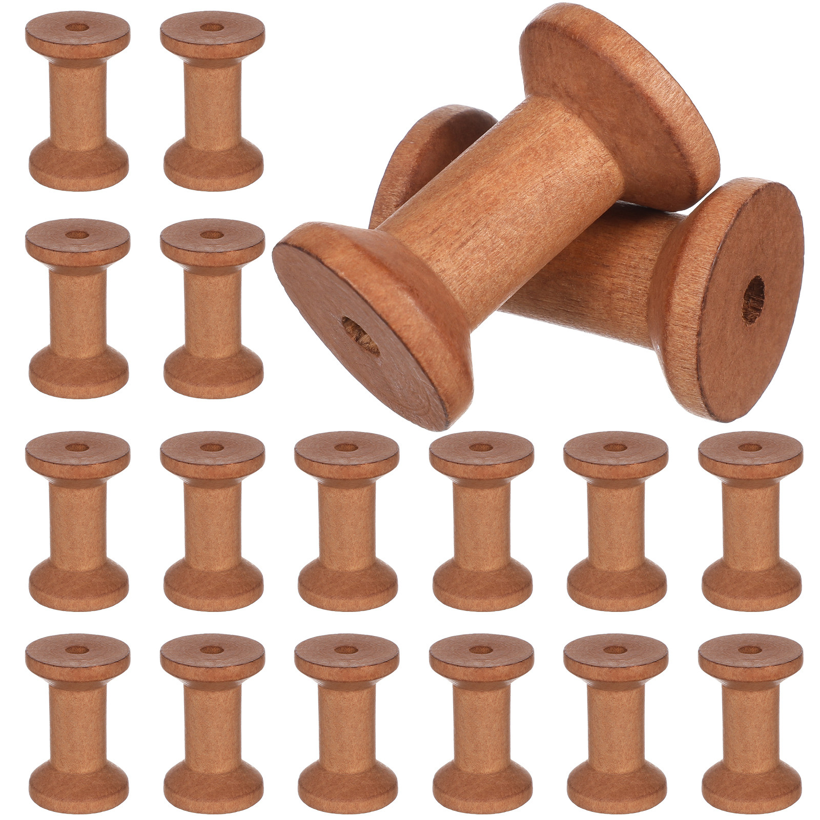 20Pcs Empty Wood Spools Thread - Embroidery Yarns のレビューと価格
