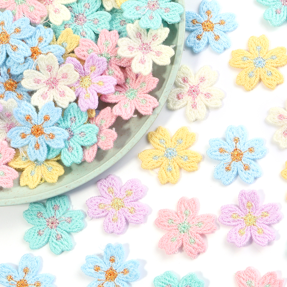 20pcs/lot Colorful 2.4cm Embro - Embroidery Patches のレビューと価格